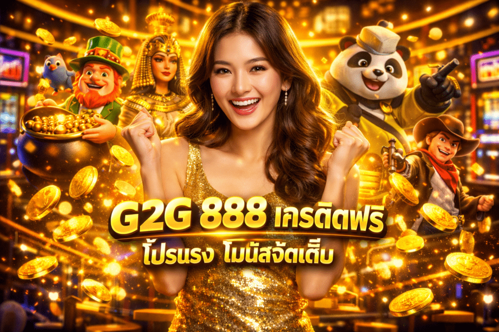 G2G 888 เครดิตฟรี โปรแรง โบนัสจัดเต็ม